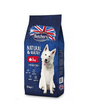 Kuivtoit koertele Butcher's Natural&Healthy veiselihaga, 15 kg