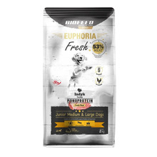 Kuivtoit koertele BIOFEED Euphoria Fresh Meat Junior Medium & Large kalkuniga Monoprotein, 2 kg