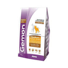 Kuivtoit kutsikatele Gemon Medium Puppy kanaga ja riisiga, 3 kg