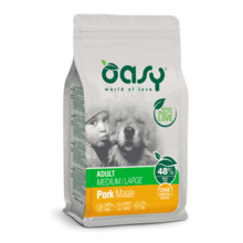 Kuivtoit koertele Oasy Adult Medium & Large sealiha, 12 kg