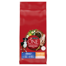 Kuivtoit koertele Purina One Adult Medium/Maxi Chicken & Rice, 12 kg