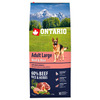 Kuivtoit koertele Ontario Adult Large veiseliha ja riisiga, 12 kg