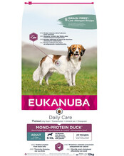 Kuivtoit koertele Eukanuba Daily Care Mono-Protein Duck, 12 kg