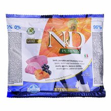 Kuivtoit koertele Farmina N&D Pumpkin Adult Mini Lamb & Blueberry, 100 g