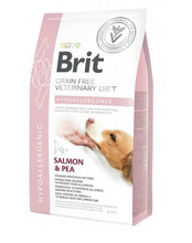 Kuivtoit koertele Brit GF Veterinary Diets Hypoallergenic lõhega, 2 kg