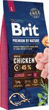 Kuivtoit koertele Brit Premium By Nature Junior Large L, 15 kg