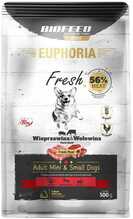 Kuivtoit koertele Biofeed Euphoria Fresh Adult sealiha ja veiselihaga XS/S, 500 g