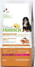Kuivtoit koertele Natural Trainer Sensitive Puppy Medium - Maxi lõhega, 12 kg
