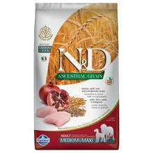 Farmina N&D Ancestral Grain Dog Adult Medium & Maxi Chicken & Pomegranate, 12 kg