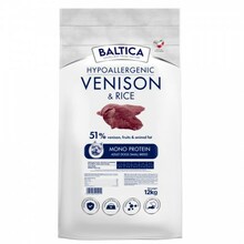 Kuivtoit koertele Baltica Nutraceutic Hypoallergenic Venison & Rice XS/S, 12 kg