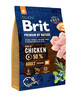Kuivtoit koertele Brit Premium By Nature Adult Medium, 3 kg