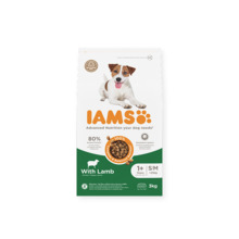 Kuivtoit koertele IAMS For Vitality, väikestele ja keskmistele tõugudele, lambalihaga, 3 kg