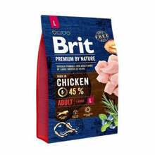 Kuivtoit koertele Brit Premium By Nature Adult Large kanaga 3 kg