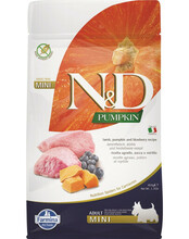 Kuivtoit koertele Farmina N&D Pumpkin Lamb & Blueberry Adult Mini, 800 g