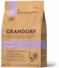 Kuivtoit väikest tõugu täiskasvanud koertele Grandorf Mini Breeds Adult kalkuniga, 3 kg