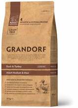 Kuivtoit koertele Grandorf Medium & Maxi pardiliha ja kalkunilihaga, 10 kg