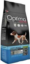 Kuivtoit koertele Optima Nova Puppy Medium kanaga ja riisiga, 12 kg