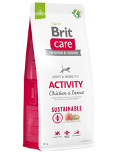 Kuivtoit koertele Brit Care Sustainable Activity kanaliha ja putukatega, 12 kg