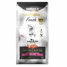 Kuivtoit koertele BIOFEED Euphoria Fresh Meat Junior Mini & Small kalkuni ja küülikuga, 2 kg