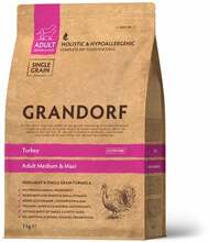 Kuivtoit koertele Grandorf Medium & Maxi kalkuniga, 3 kg