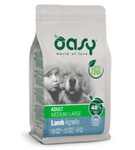 Kuivtoit koertele Oasy Adult Medium & Large Lamb, 12 kg
