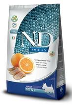 Kuivtoit koertele Farmina N&D Ocean Dog Adult Mini heeringa ja apelsiniga, 2,5 kg