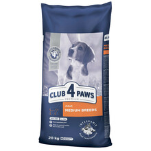 Kuivtoit koertele Club 4 Paws Premium keskmist tõugu, 20 kg