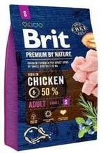 Kuivtoit koertele Brit Premium By Nature Adult S kanaga, 3 kg