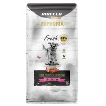 Kuivtoit koertele Biofeed Euphoria Fresh Adult kalkuni- ja küülikulihaga M/L, 50 g