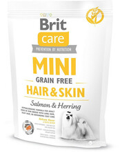 Kuivtoit koertele Brit Care Mini Grain-free Hair & Skin, 400 g