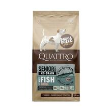 Kuivtoit koertele Quattro Small Breed Senior valge kalaga, 7 kg
