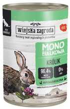 Märgtoit koertele Wiejska Zagroda Monoprotein Rabbit EF84A, 400 g