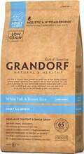 Kuivtoit koertele Grandorf Medium & Maxi valge kalaga, 10 kg
