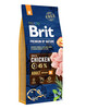 Kuivtoit koertele Brit Premium By Nature Adult M kanaga, 15 kg