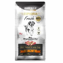 Kuivtoit koertele Biofeed Euphoria Fresh Adult Medium & Large sealiha ja hanega, 2 kg