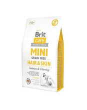 Kuivtoit väikest tõugu koertele Brit Care Mini Hair&Skin, 7 kg