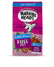 Kuivtoit koertele Barking Heads Little Fuss Pot pardiga, 1,5 kg