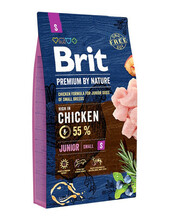 Kuivtoit koertele Brit Premium By Nature Junior Small S kanaga, 8 kg