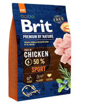 Kuivtoit koertele Brit Premium By Nature Sport kanaga, 3 kg