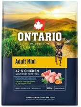 Kuivtoit koertele Ontario Adult Mini Chicken & Sweet Potatoes, 2,25 kg
