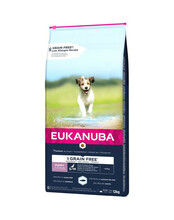 Kuivtoit koertele Eukanuba Grain Free Puppy&Junior Small/Medium, 12 kg