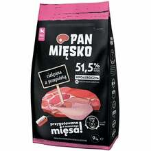 Kuivtoit kutsikatele Pan Mięsko Mr Meaty Dog Puppies vasikaliha ja vutiga, 9 kg