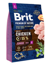 Kuivtoit kutsikatele Brit Premium By Nature Junior Small Chicken, kanaga, 3 kg