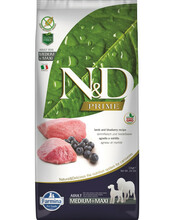 Kuivtoit koertele Farmina N&D Prime Lamb & Blueberry Adult Medium & Maxi, 12 kg