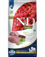 Kuivtoit koertele Farmina N&D Quinoa Adult Medium&Maxi Weight Management Lamb & Broccoli, 7 kg