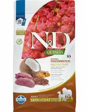 Kuivtoit koertele Farmina N&D Quinoa Dog Adult Medium&Maxi Skin and Coat Venison Coconut, 2,5 kg