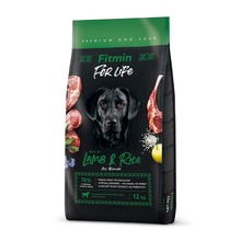Kuivtoit koertele Fitmin For Life Lamb & Rice lambaliha ja riisiga, 12 kg