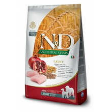 Kuivtoit koertele Farmina N&D Ancestral Grain Light Chicken, Spelt, Oats & Pomegranate Adult Medium & Maxi, 12 kg
