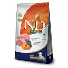Kuivtoit kutsikatele Farmina N&D Pumpkin Lamb & Blueberry Puppy Mini, 2.5 kg