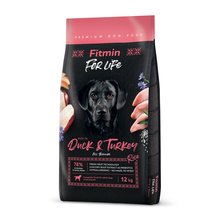 Kuivtoit koertele Fitmin For Life Duck & Turkey, 12 kg
